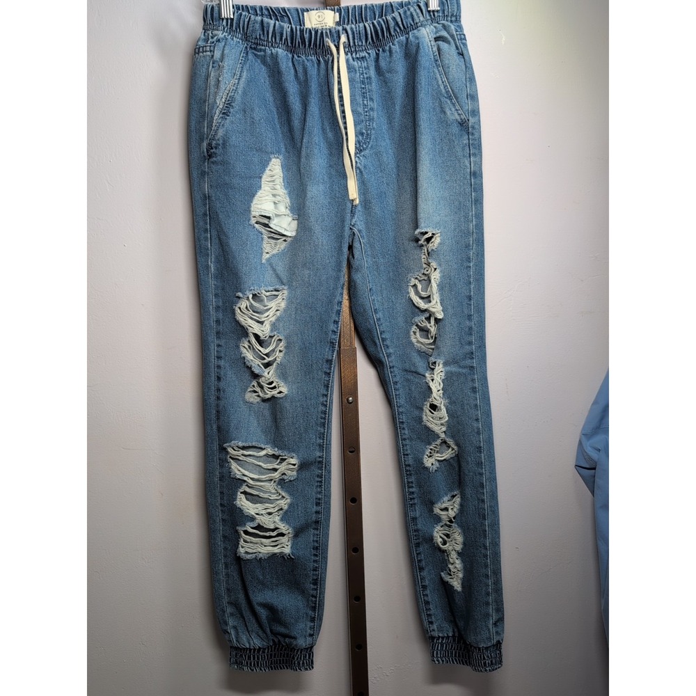 91 Cotton On Size 6 Denim Jogger‎ Blue Denim Joggers